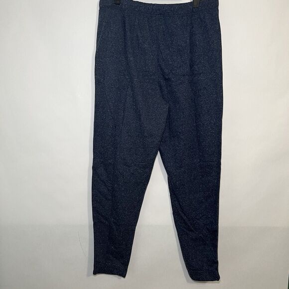 Eddie Bauer Lounge Sweatpants Mens Size L Large Blue 34x30 Tapered Cotton Blend - Picture 8 of 14